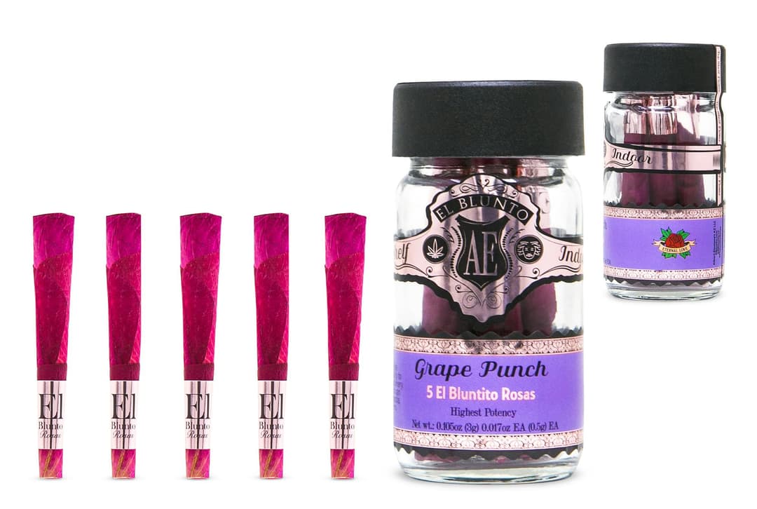 El Bluntito 5-Pack Rosas - Grape Punch - 5 x 0.5G [Mini Rose Joints]