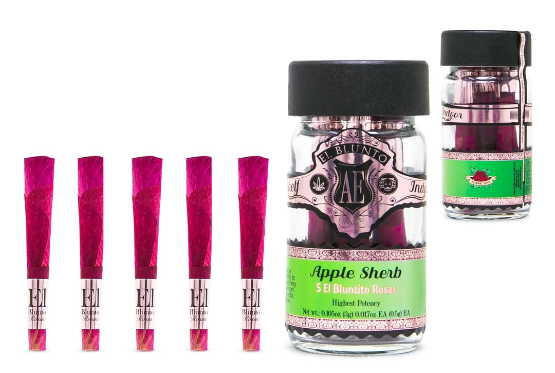 El Bluntito 5-Pack Rosas - Apple Sherb - 5 x 0.5G [Mini Rose Joints]