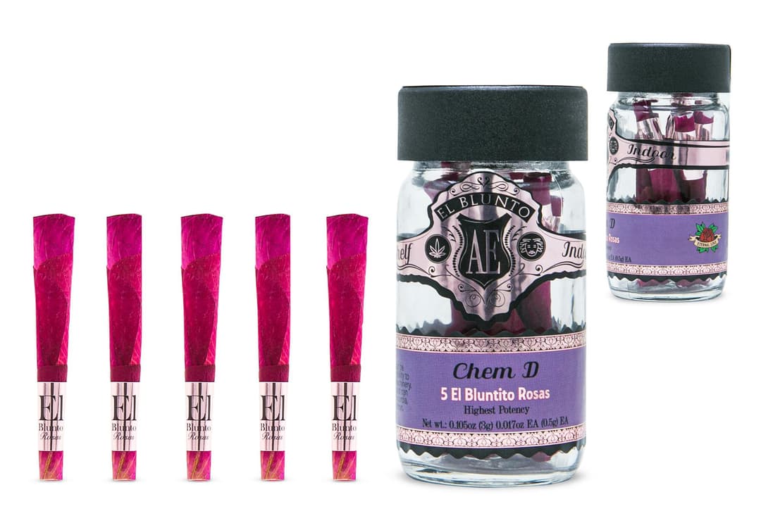 El Bluntito 5-Pack Rosas - Chem D - 5 x 0.5G [Mini Rose Joints]