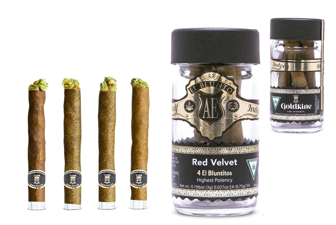 El Bluntito x Goldkine - 4-Pack - Red Velvet - 4 x .75G [Mini Blunt]
