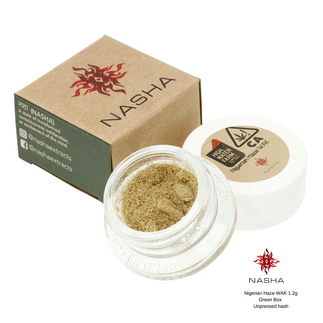 Nigerian Haze WAK 1.2g Green Unpressed Hash (High Water Farm)