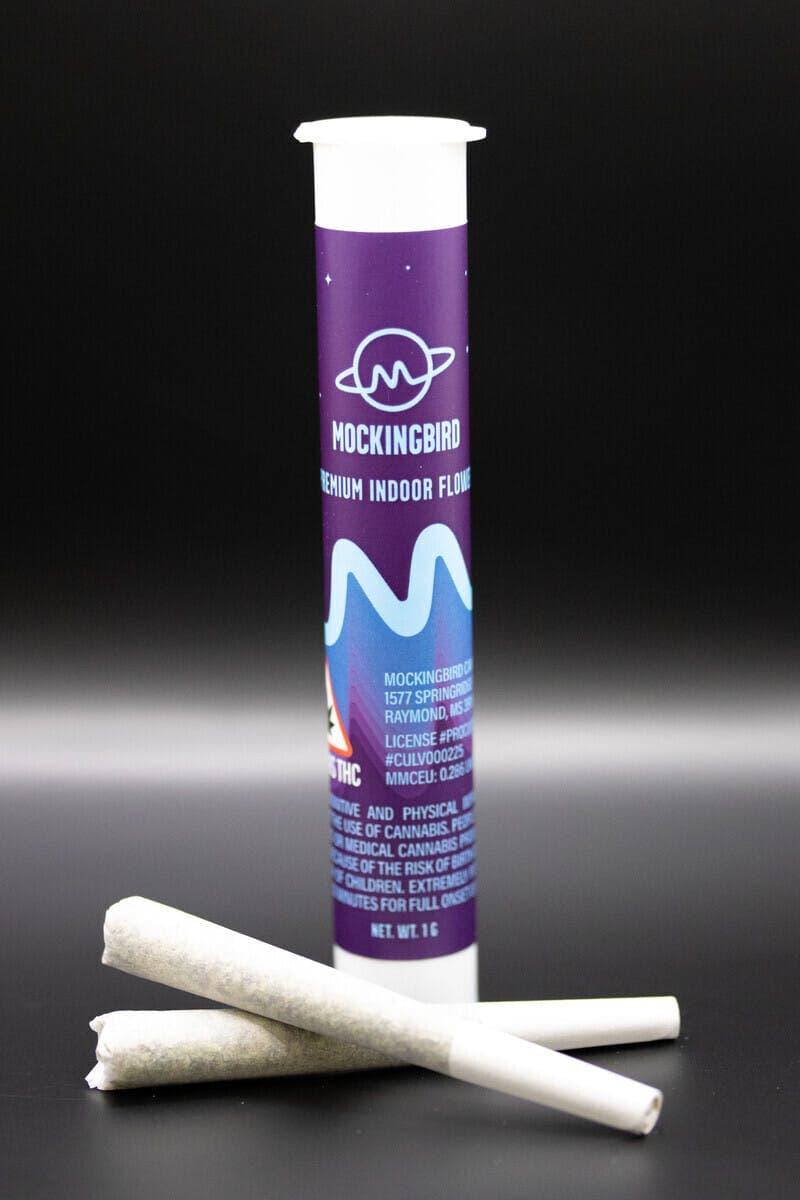 Mockingbird Pre-Rolls: Royal Slippers 2-pack, .5g ea.