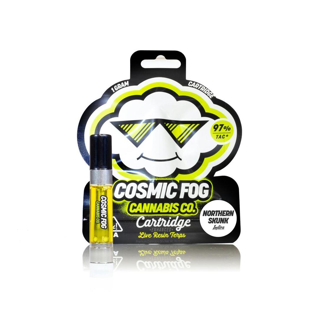 Cosmic Fog - Northern Skunk- 1G Live Resin Cartridge (Indica)