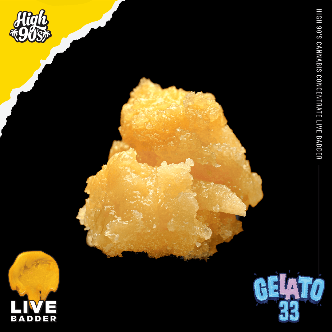 High 90s : Gelato 33 1g Live Badder