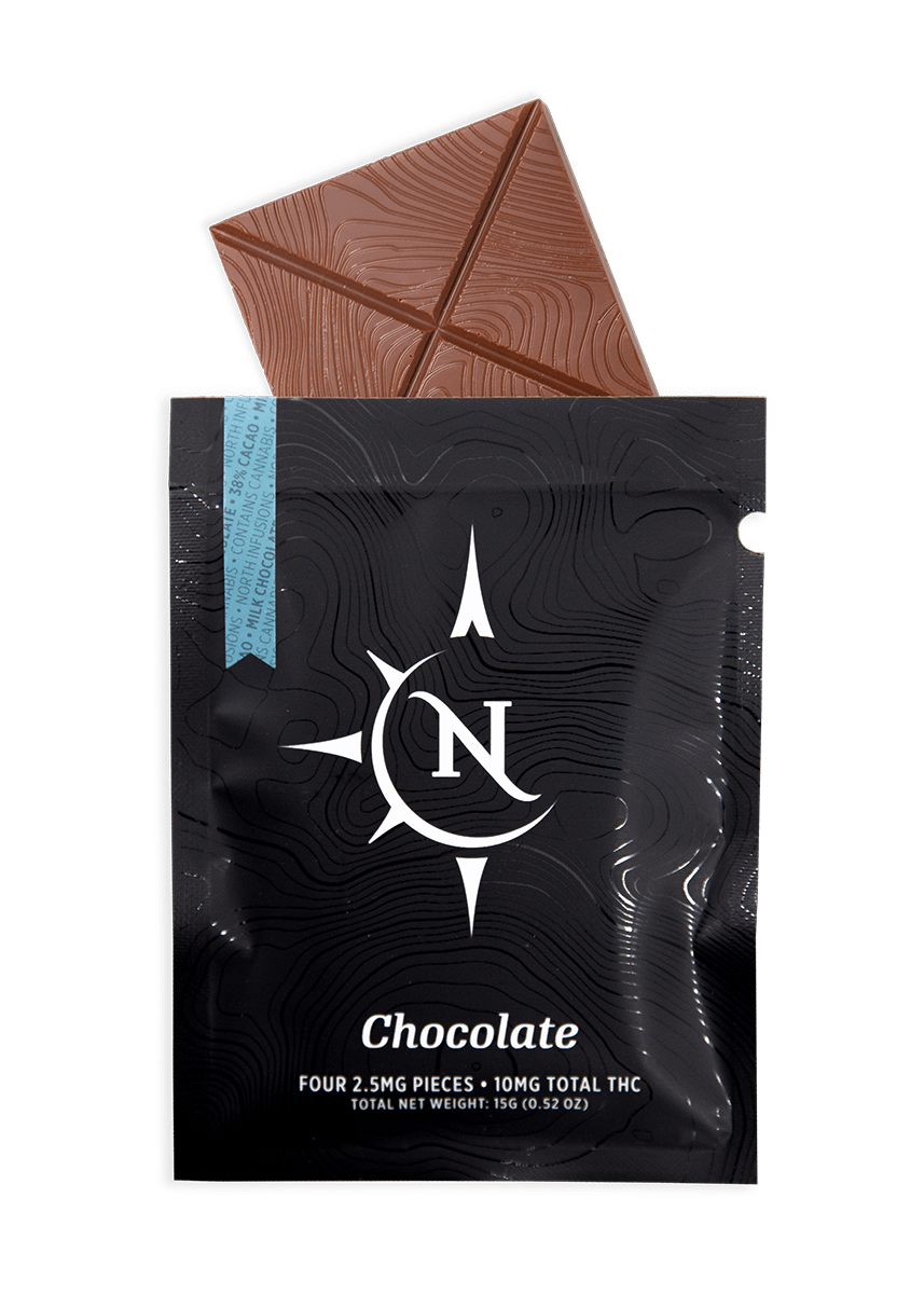 Great Northern Cannabis 20mg Milk Chocolate Square (Indica) 1:1 THC:CBD