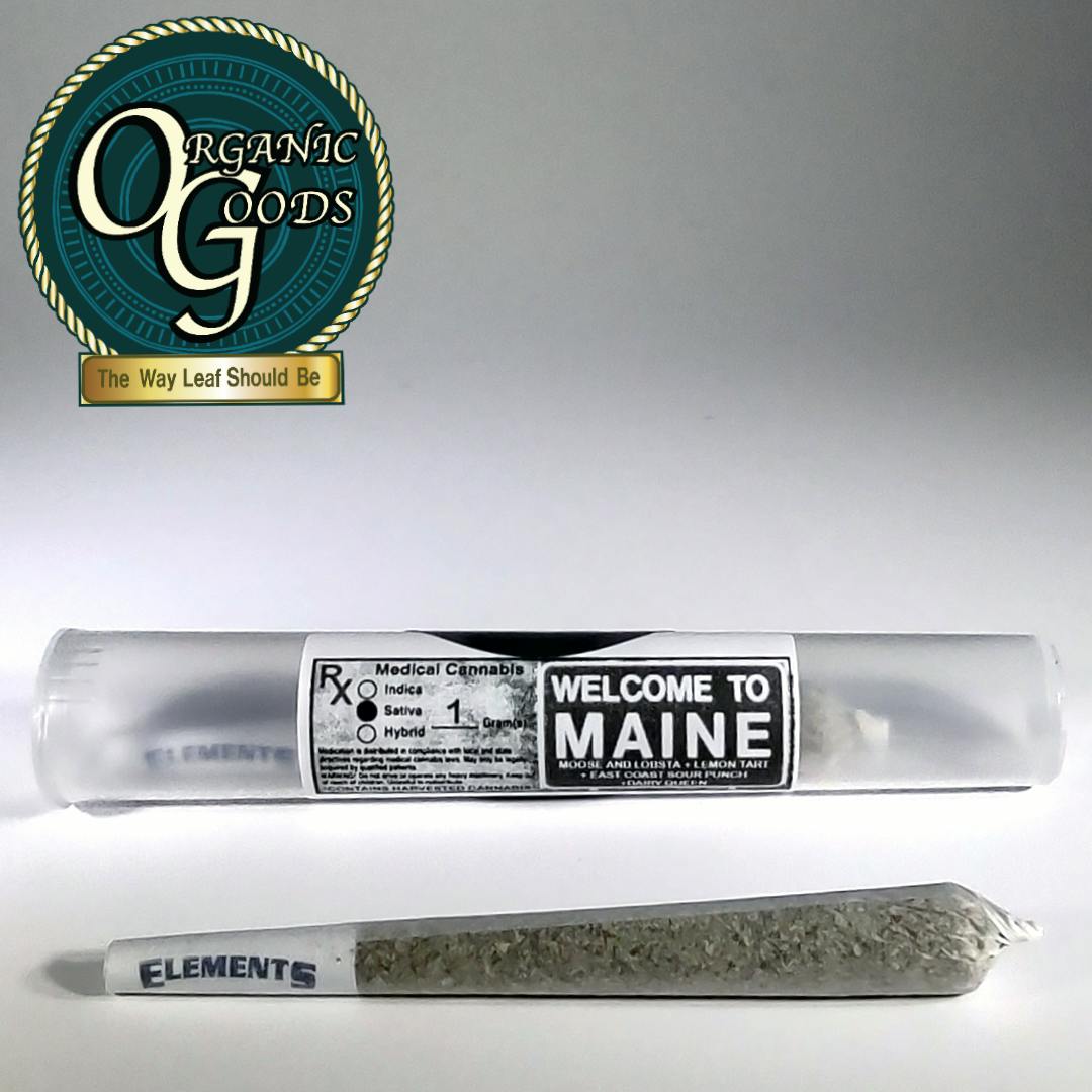 Organic Goods Pre-Roll Welcome To Maine 1 G