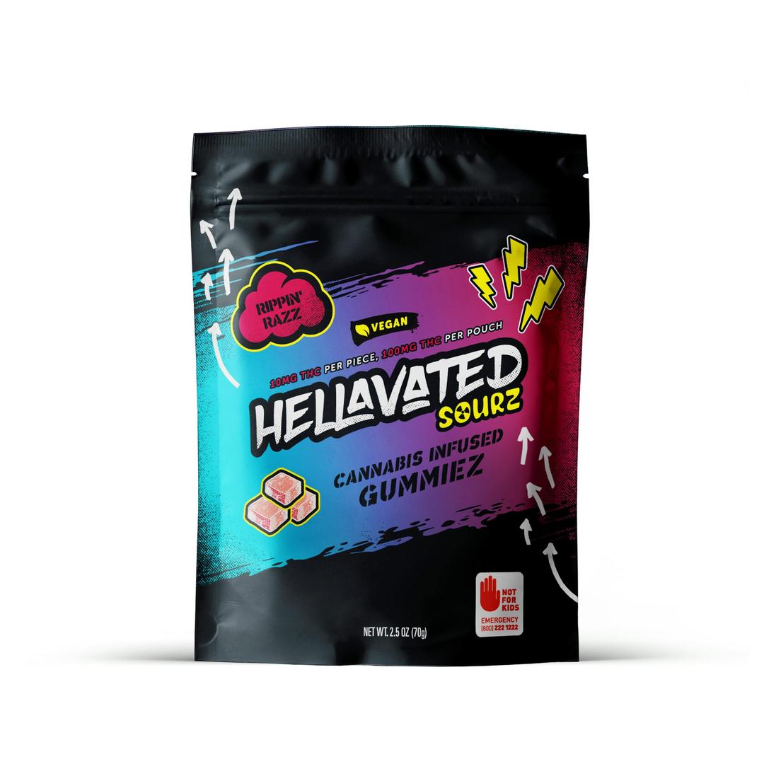 Rippin' Razz Sour Gummiez 100mg 10-pack