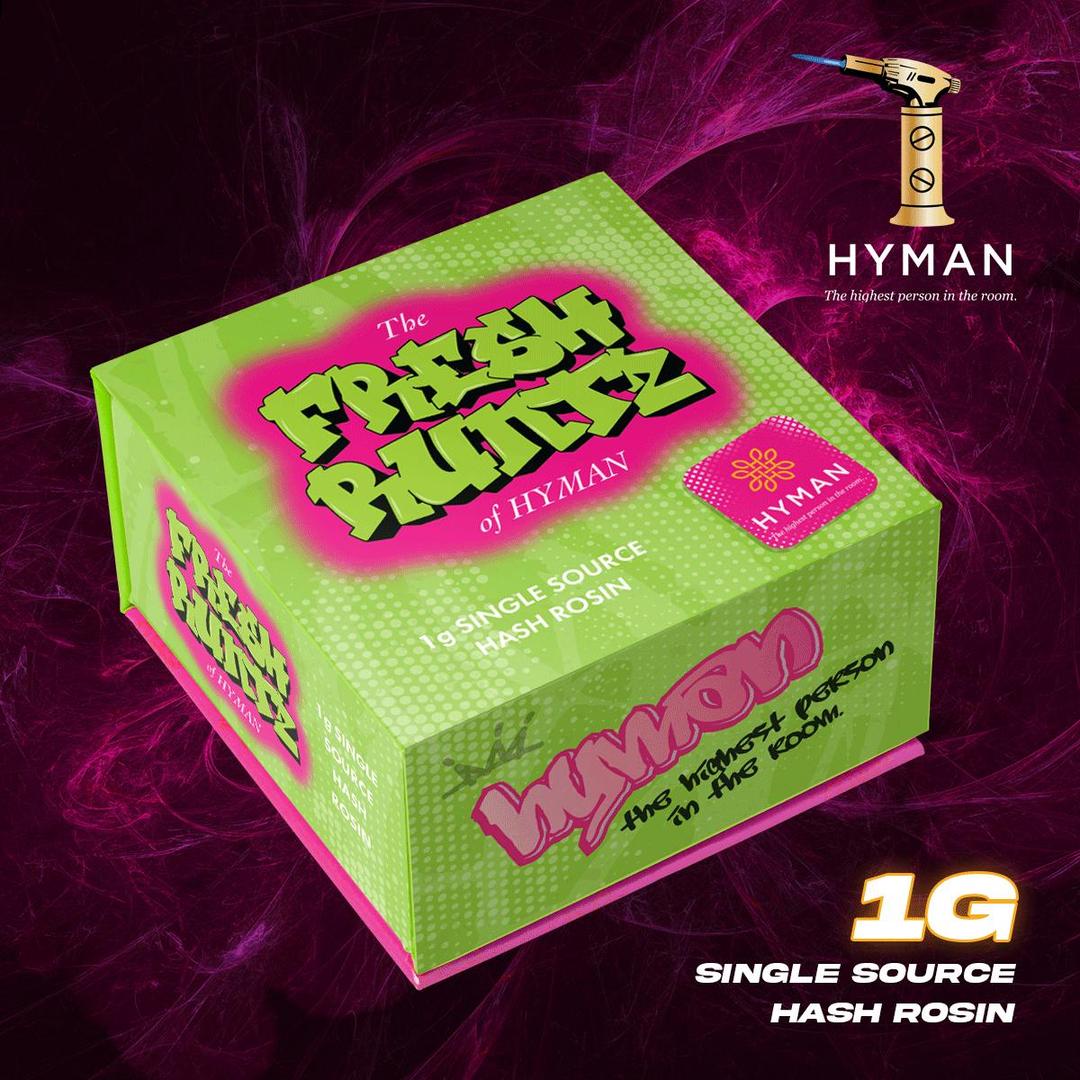 Fresh Runtz of HYMAN | 1G Single Source Hash Rosin | HYMAN | REC