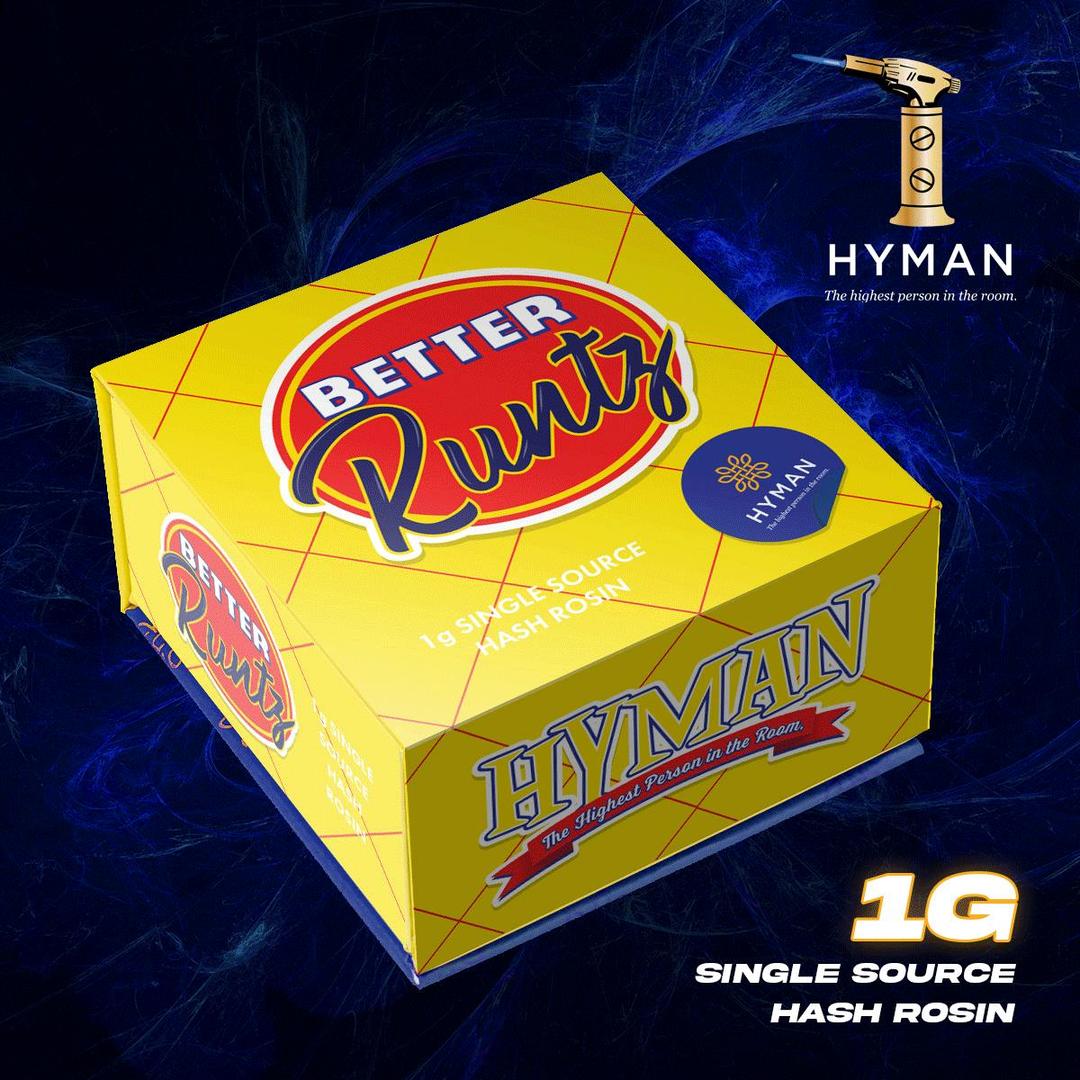 Better Runtz | 1G Single Source Hash Rosin | HYMAN | MED