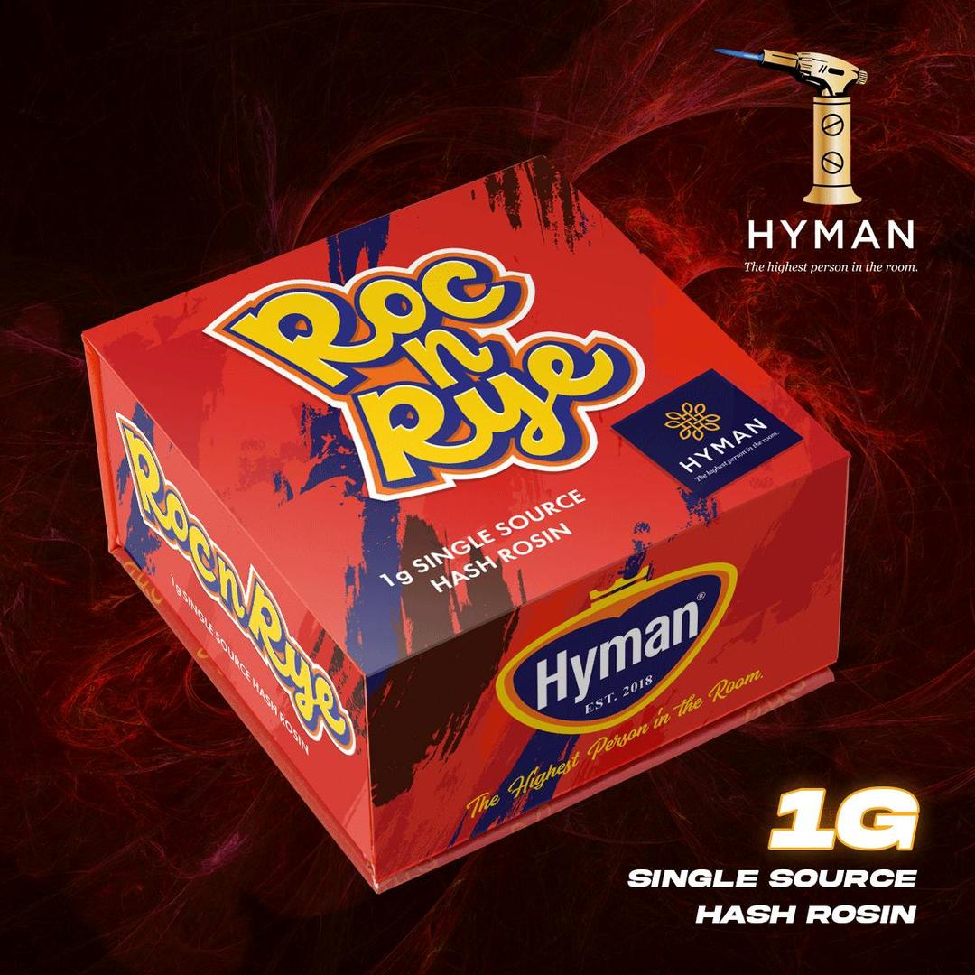 Roc N Rye | 1G Single Source Hash Rosin | HYMAN | MED