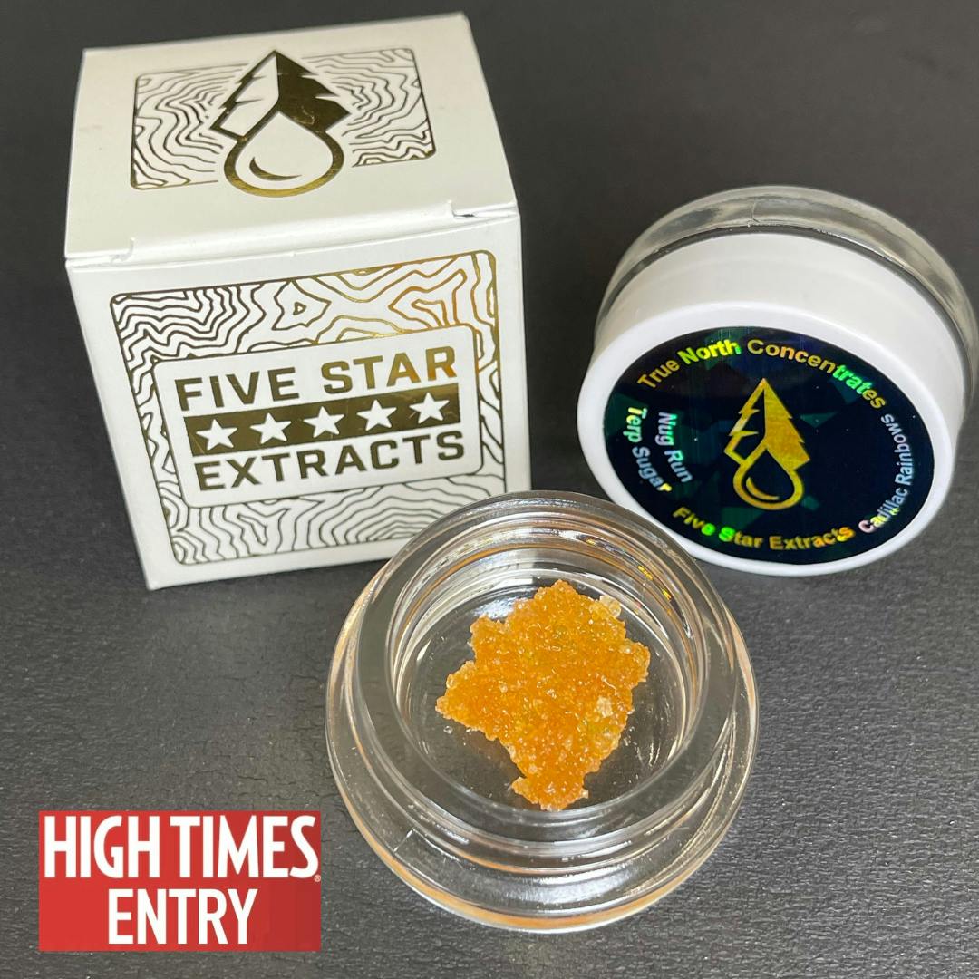 Five Star Extracts: Cadillac Rainbows - 1 Gram Nug Run Terp Sugar