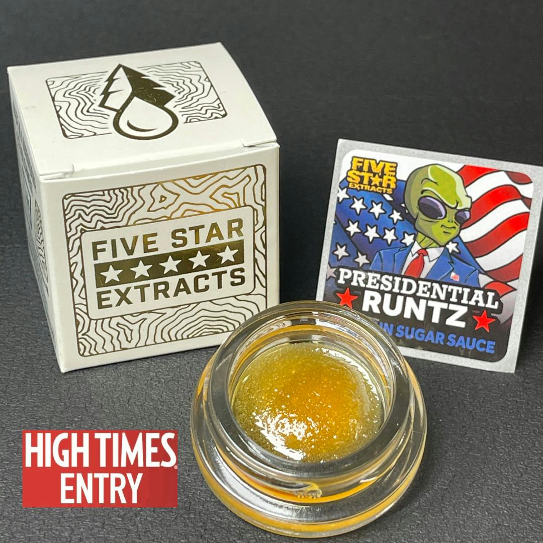 Five Star Extracts Presidential Runtz - 1 Gram Nug Run Sugar Sauce