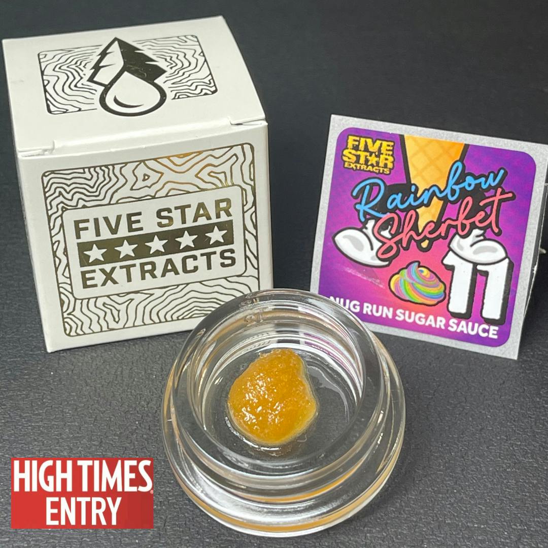 Five Star Extracts: Rainbow Sherbet 11 - 1 Gram Nug Run Sugar Sauce