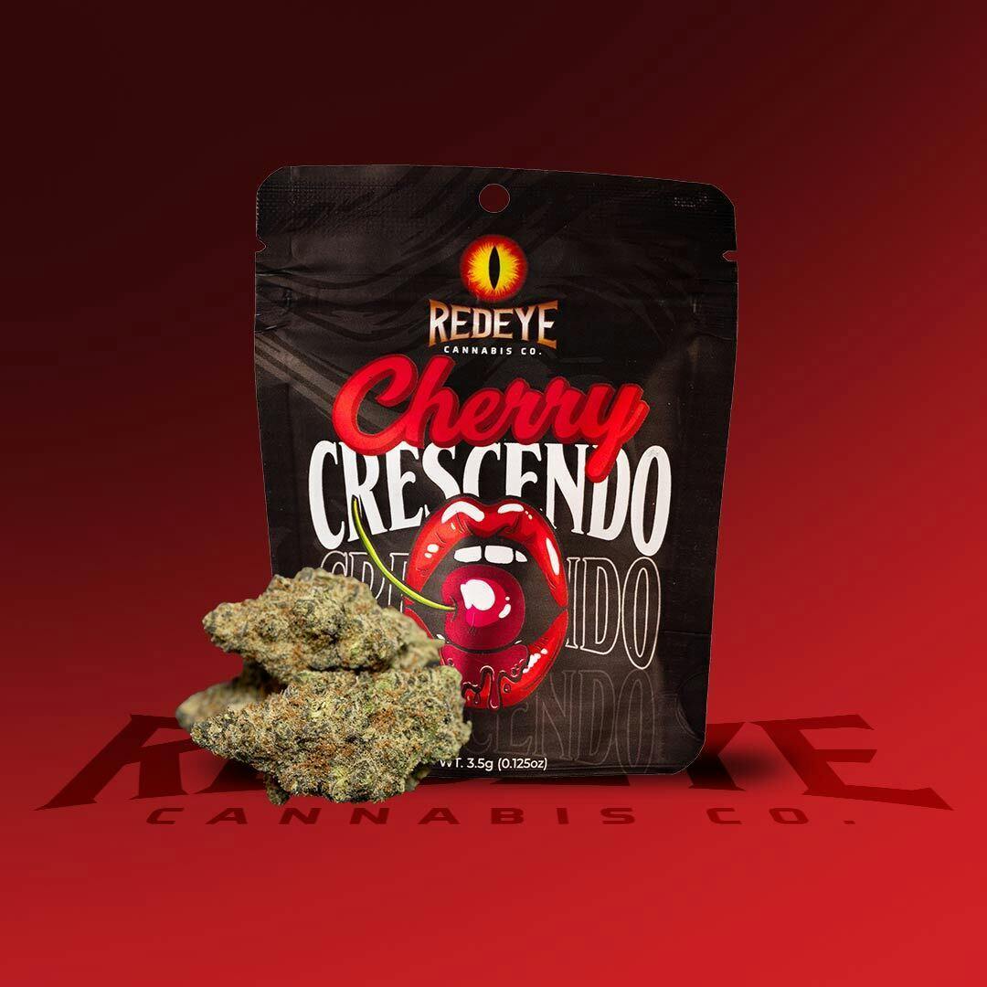 Redeye Cannabis: Cherry Crescendo 3.5g Package