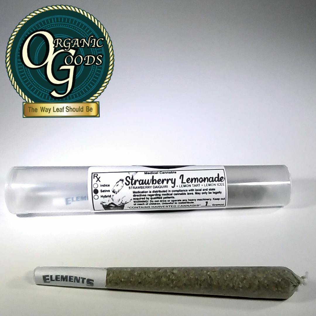 Organic Goods Pre-Roll Strawberry Lemonade 1 G
