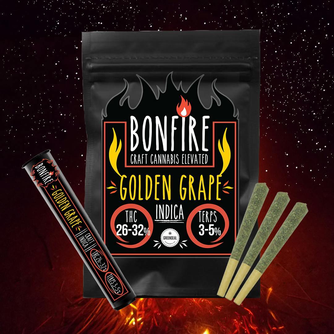 Bonfire Golden Grape - 3x0.5g Craft Pre-Rolls - Manitoba
