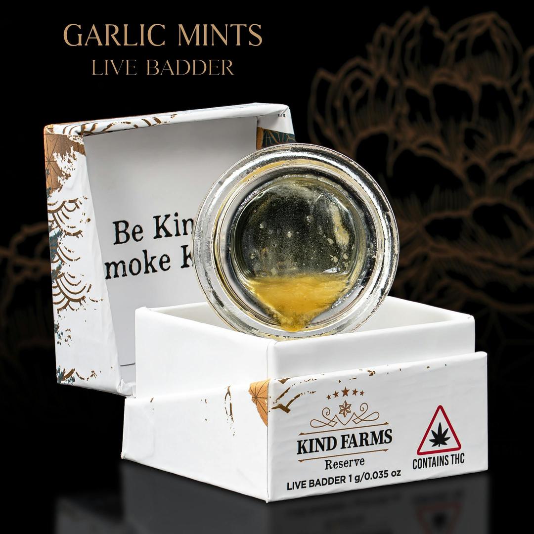 Garlic Mints Live Badder - Kind Farms Reserve