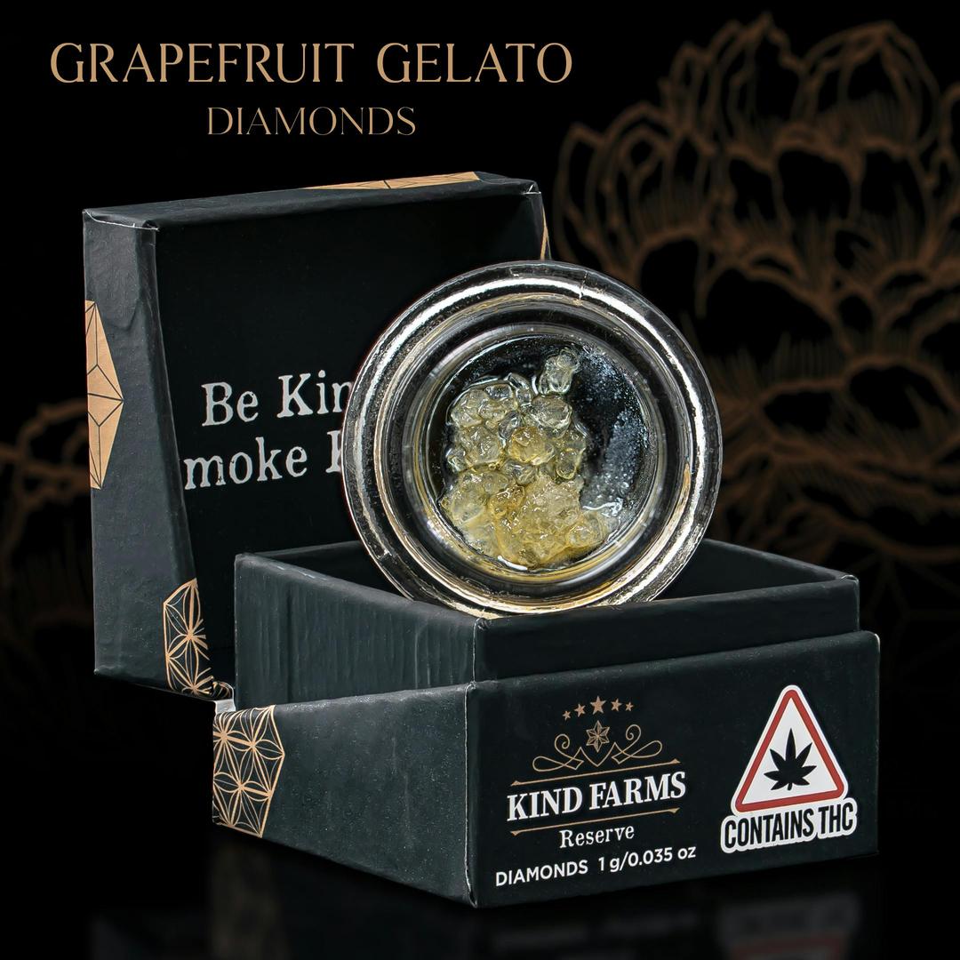 Grapefruit Gelato Live Diamonds and Sauce - Kind Farms Reserve