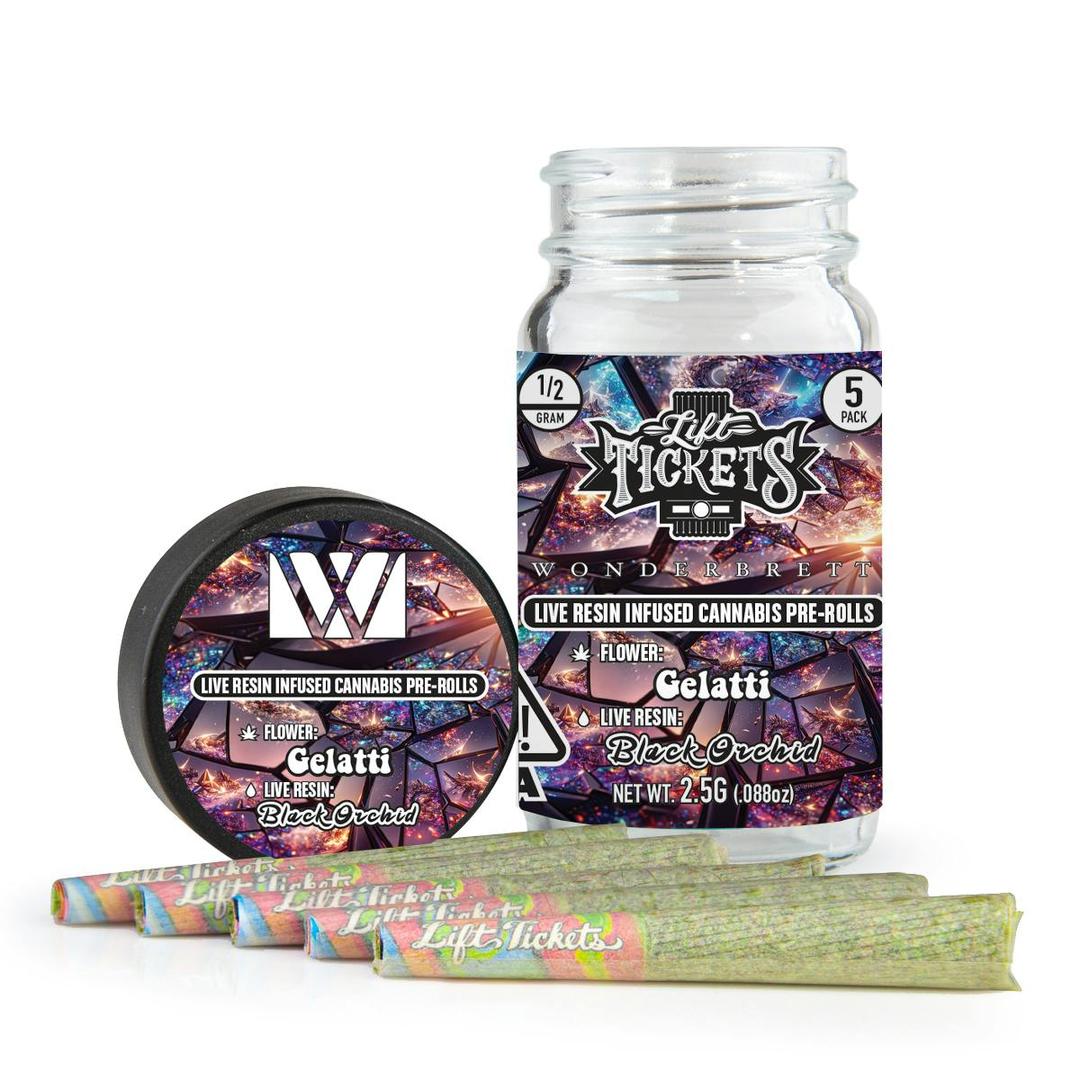 Gelatti x Black Orchid - Infused Pre-Roll 5-Pack