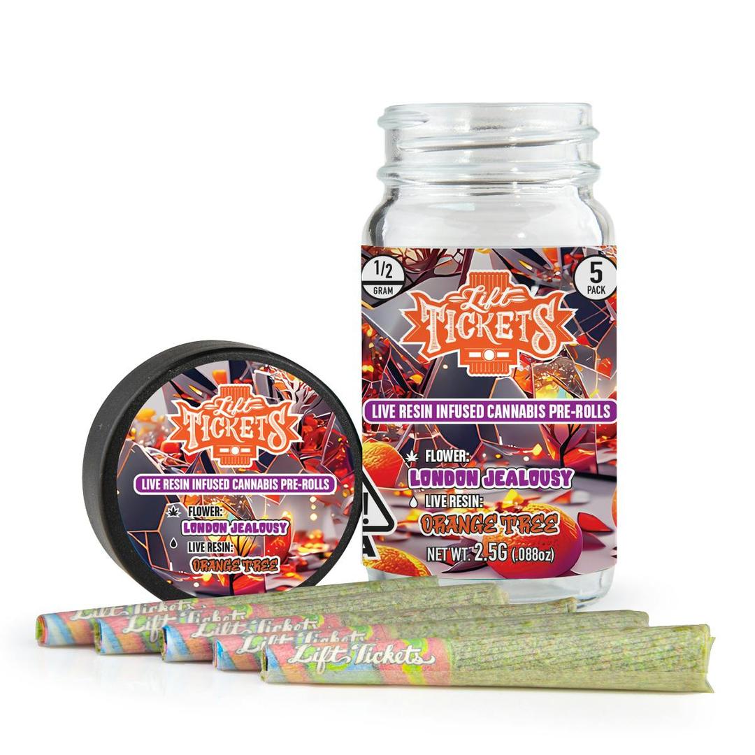 London Jealousy x Orange Tree - Infused Pre-Roll 5-Pack