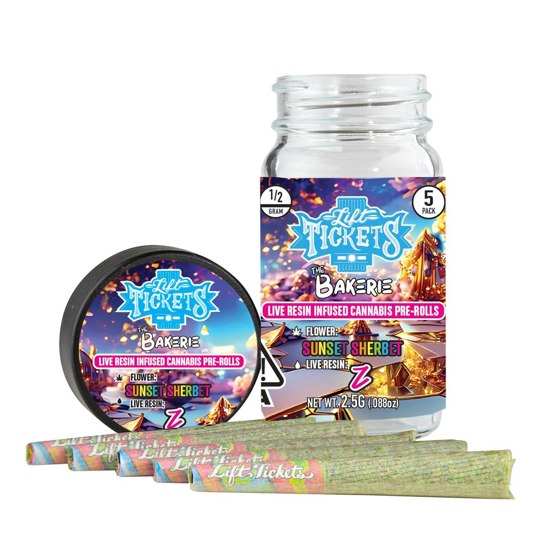 Sunset Sherbet x Z - Infused Pre-Roll 5-Pack
