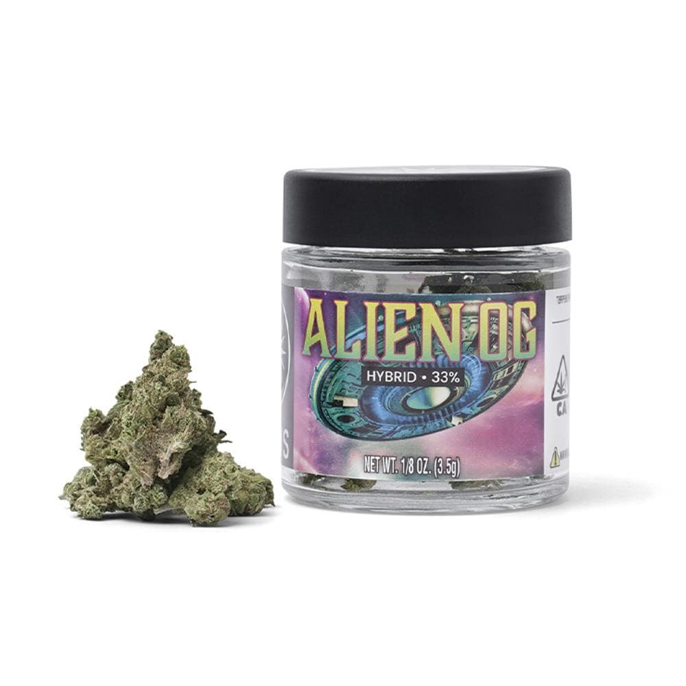 Alien OG | Jarred Flower (3.5g) | Hybrid
