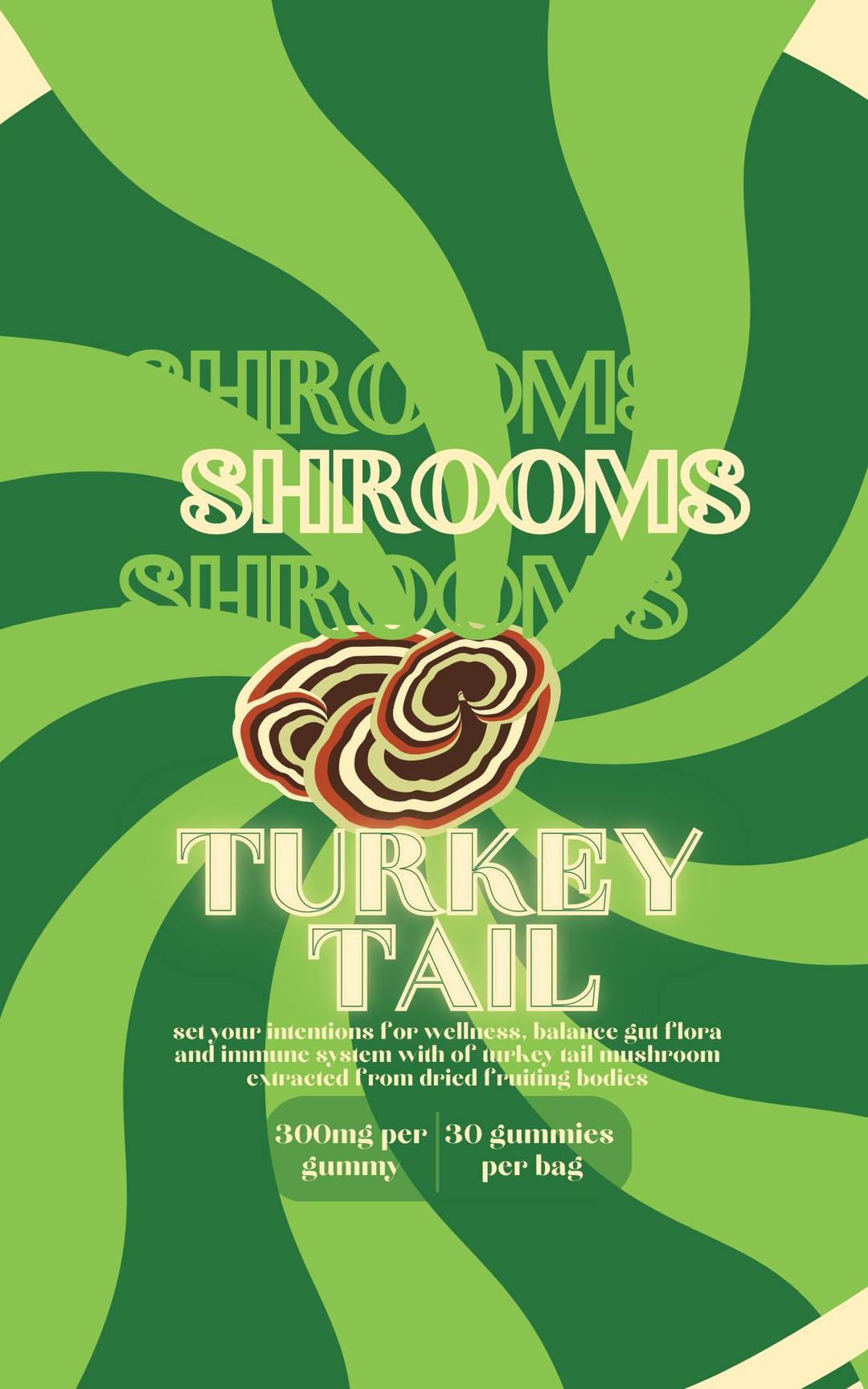 Turkey Tail - Unmedicated Mushroom Gummies - 30 Pack