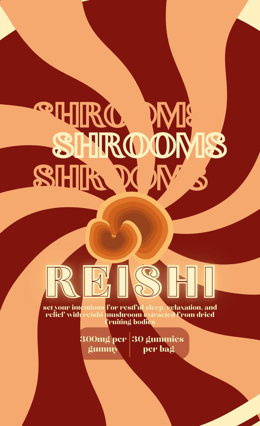 Reishi - Unmedicated Mushroom Gummies - 30 Pack