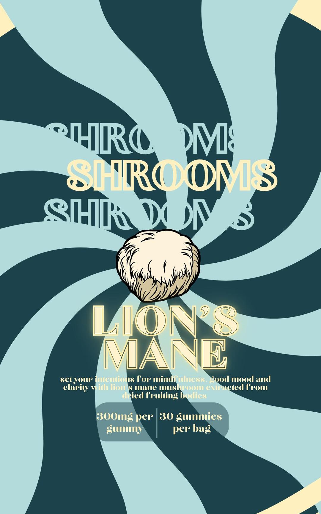 Lion's Mane - Unmedicated Mushroom Gummies - 30 Pack
