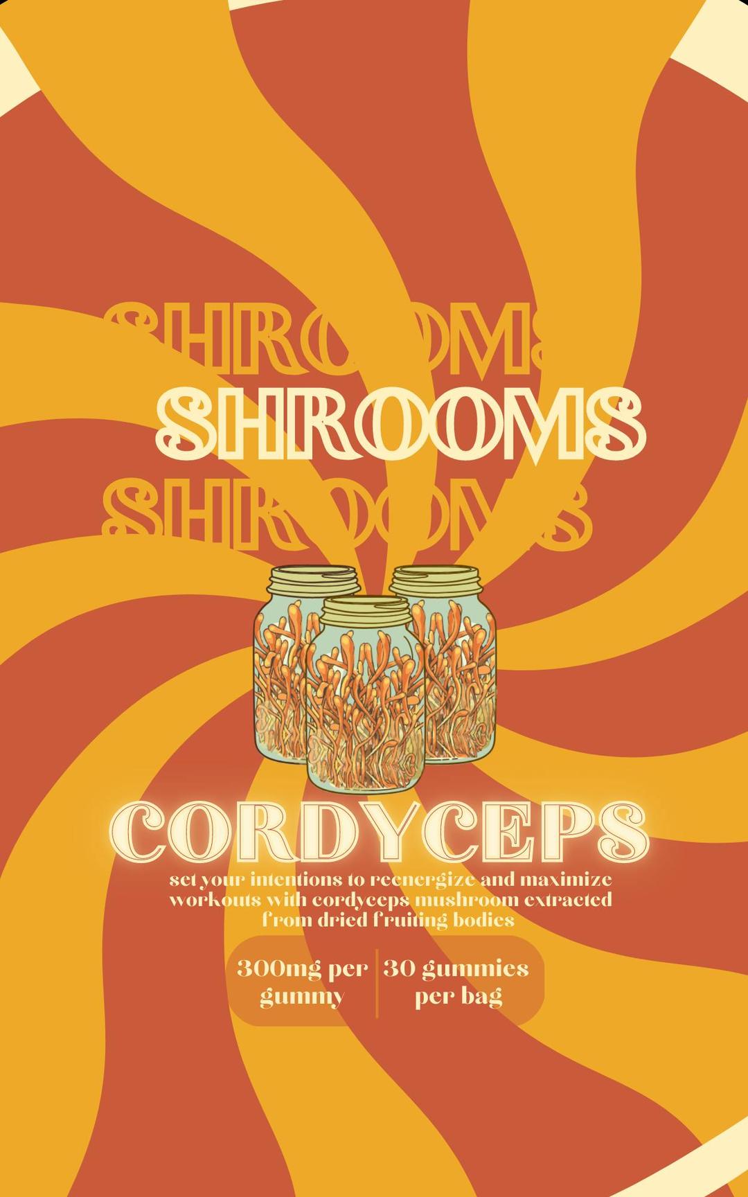 Cordyceps - Unmedicated Mushroom Gummies - 30 Pack