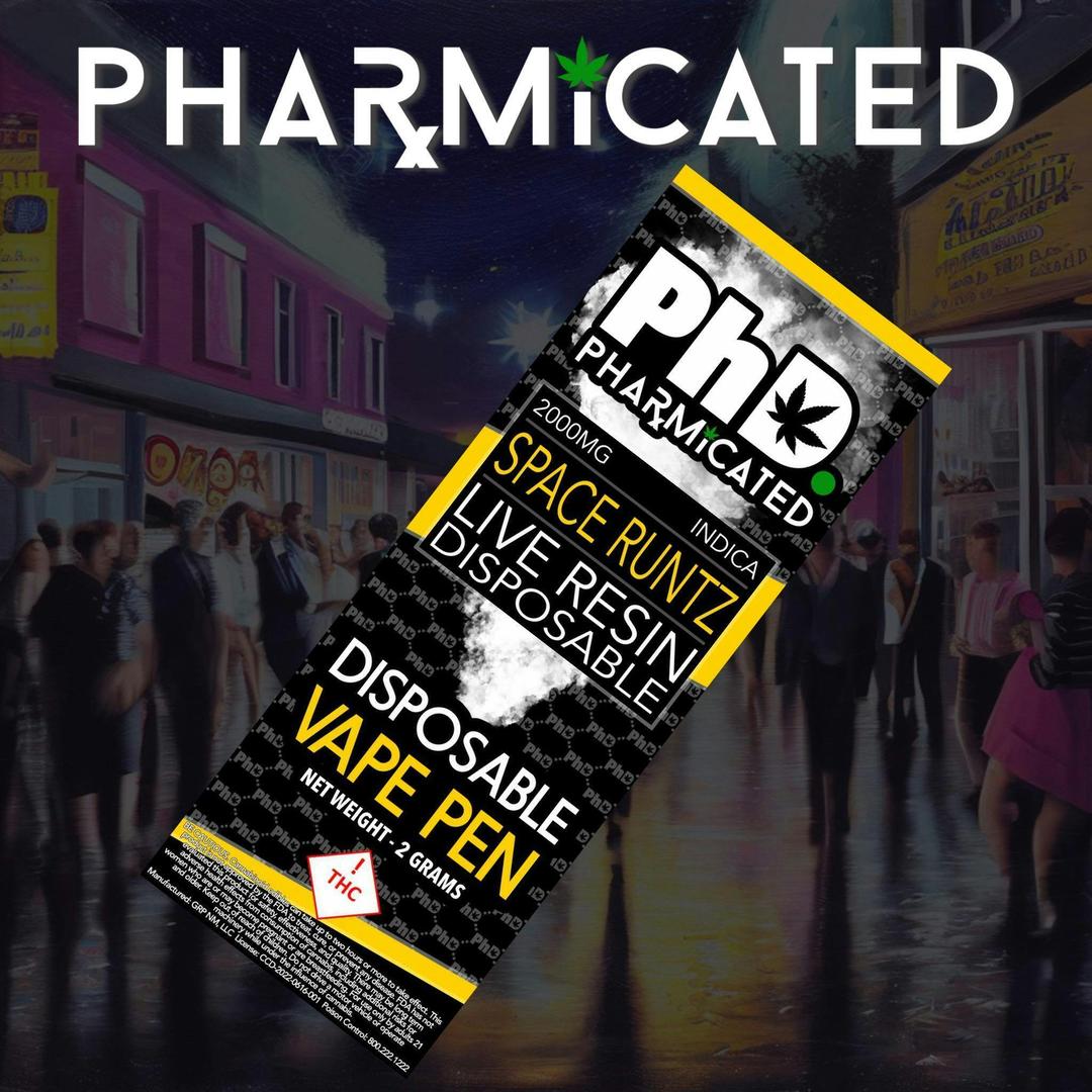 PhD 2 Gram Disposable Resin Vape Cart - Space Runtz (I)