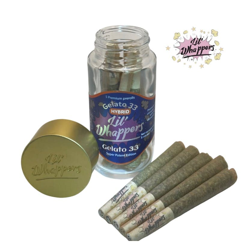 Lil Whappers infused gelato 33 pack of 5