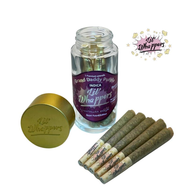 Lil Whappers infused prerolls Granddaddy Purple