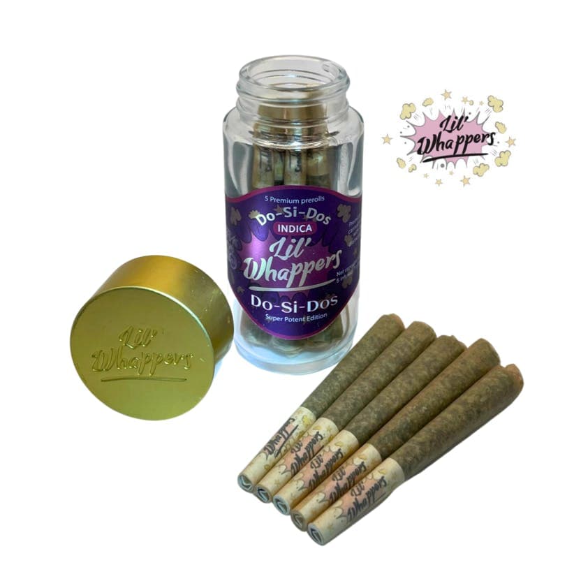 Lil Whappers Infused prerolls do-si-dos pack of 5