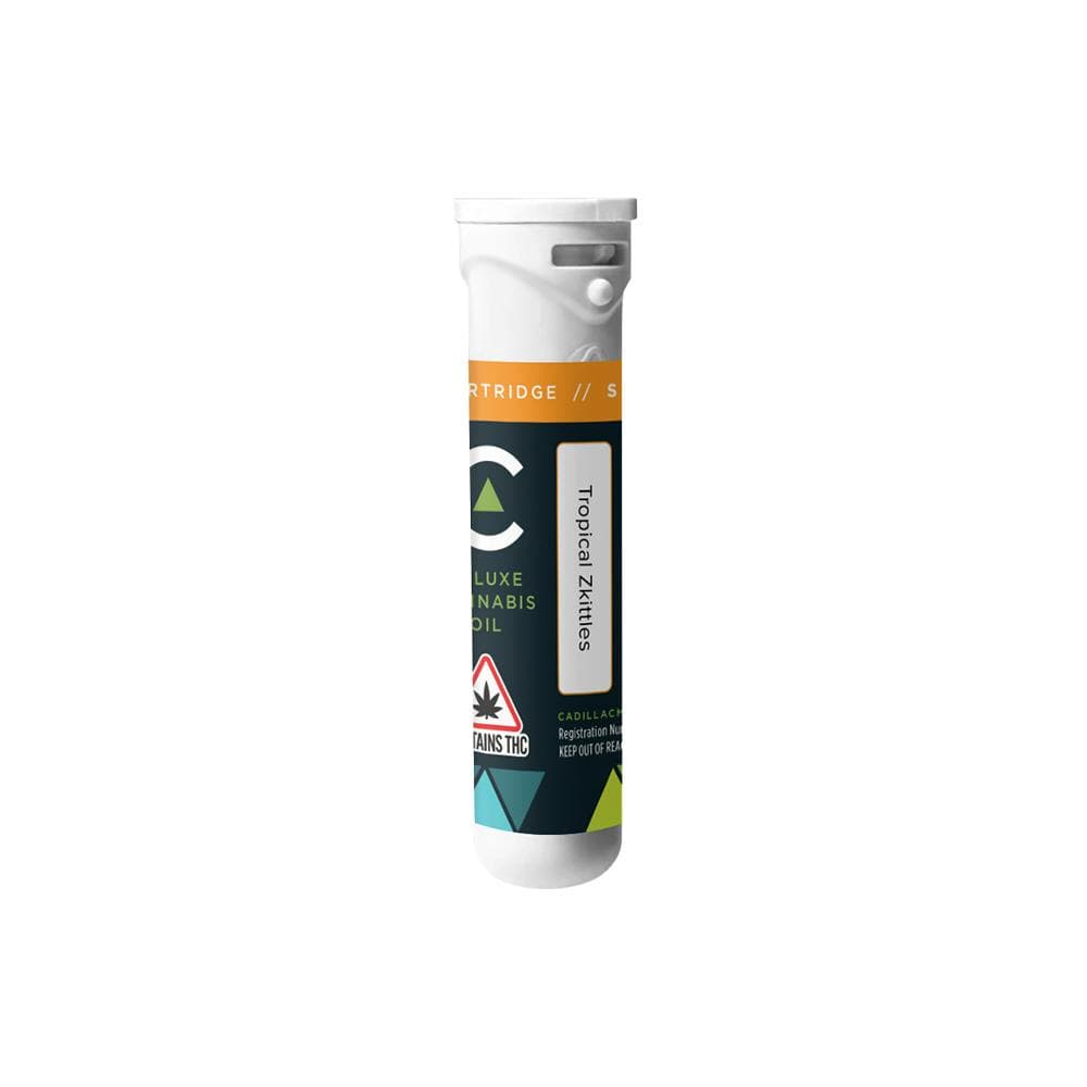 Cadillac 1G Distillate Cartridge - Tropical Zkittles (Sativa)