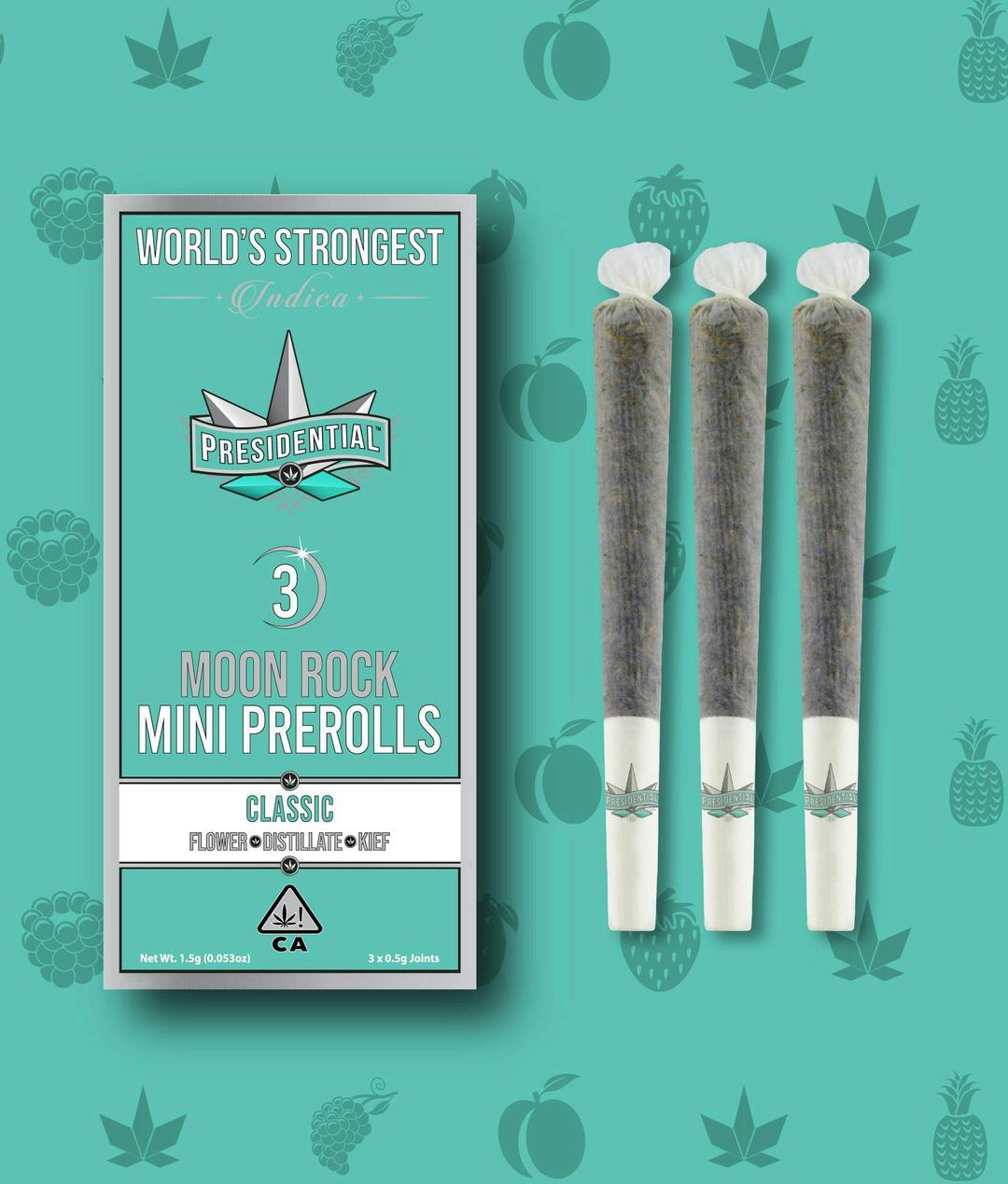Presidential Pee-Wee Moon Rock Mini Prerolls Classic- (1.5g)