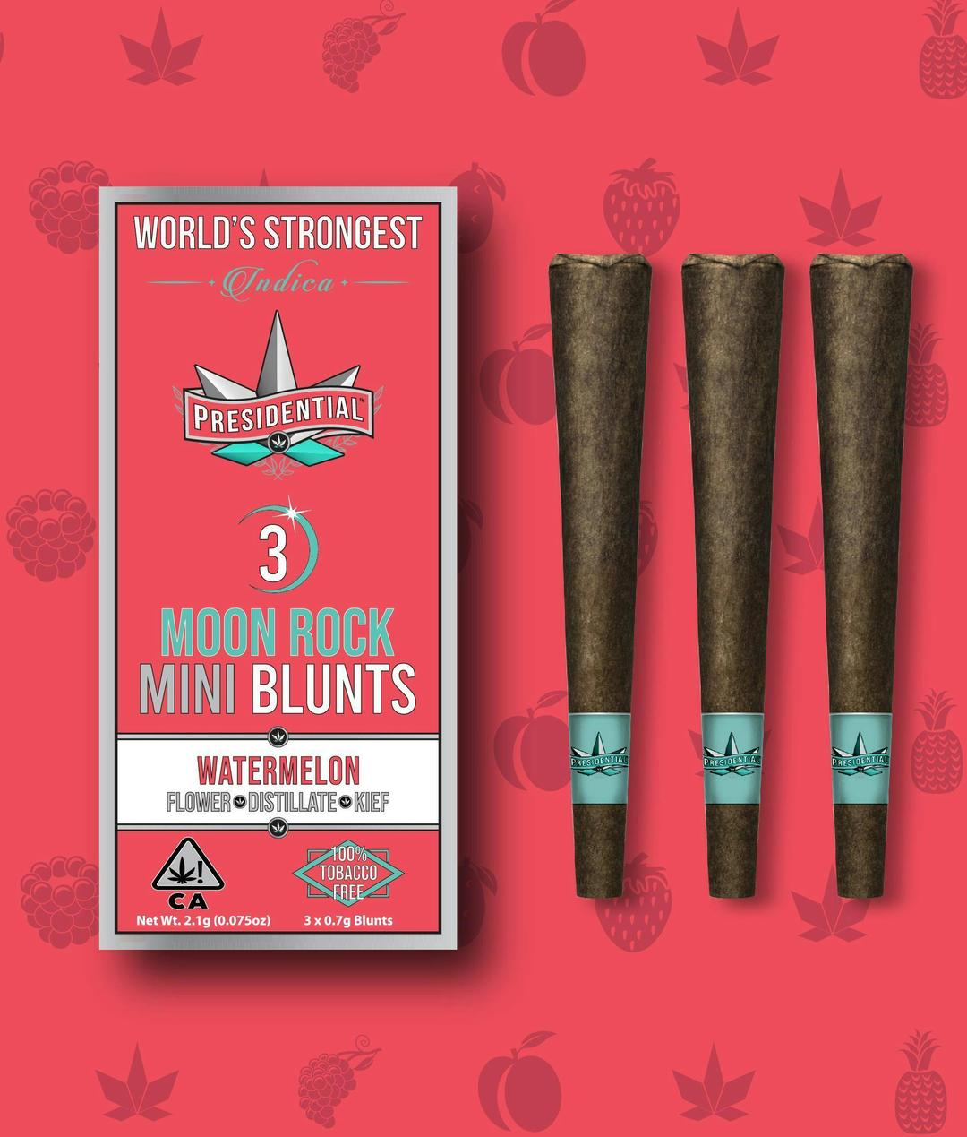 Presidential Pee-Wee Moon Rock Mini Blunts -Watermelon-(2.1g)
