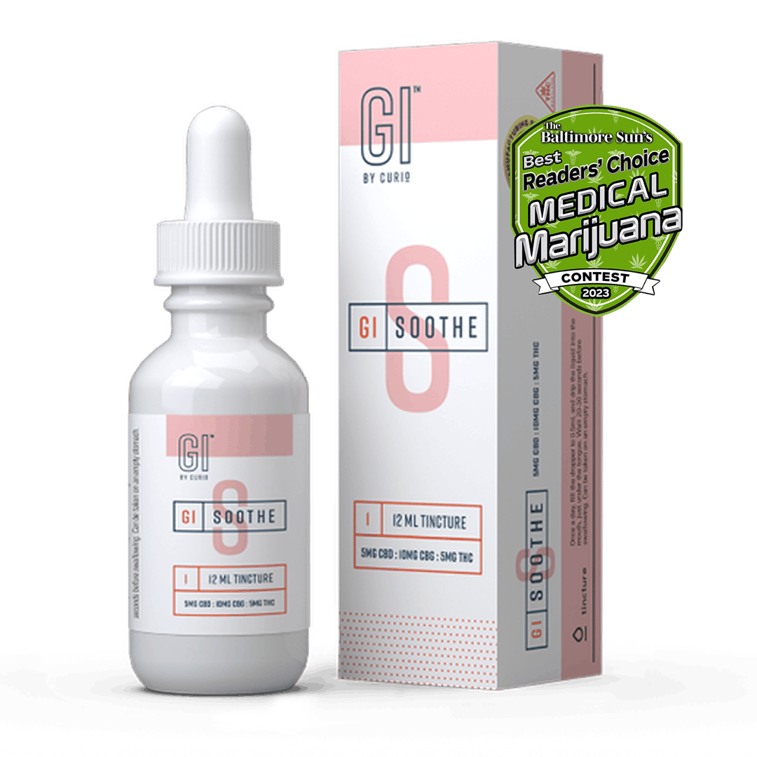 GI by Curio: Soothe Tincture [5mg CBD | 10mg CBG | 5mg THC]