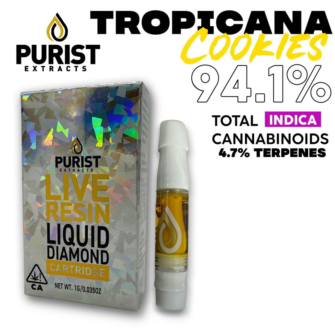 Tropicana Cookies Live Resin 1G Cartridge