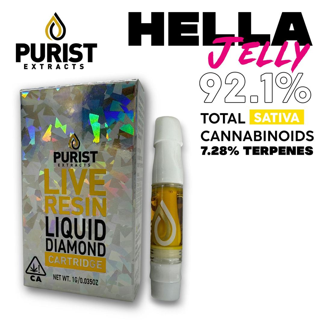 Hella Jelly Live Resin 1G Cartridge