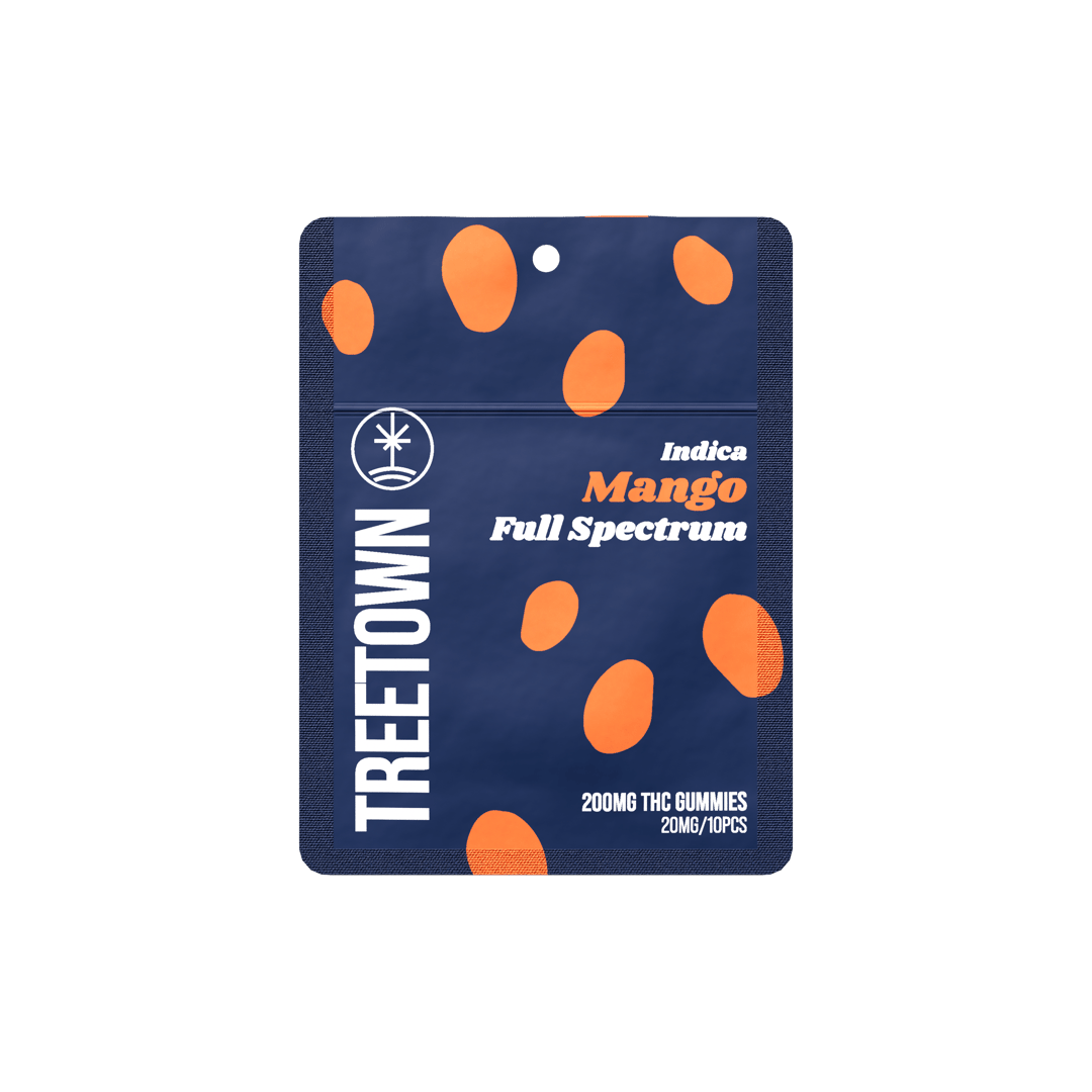 Mango Indica - Full Spectrum Gummies - 10 units x 20mg THC (200mg)