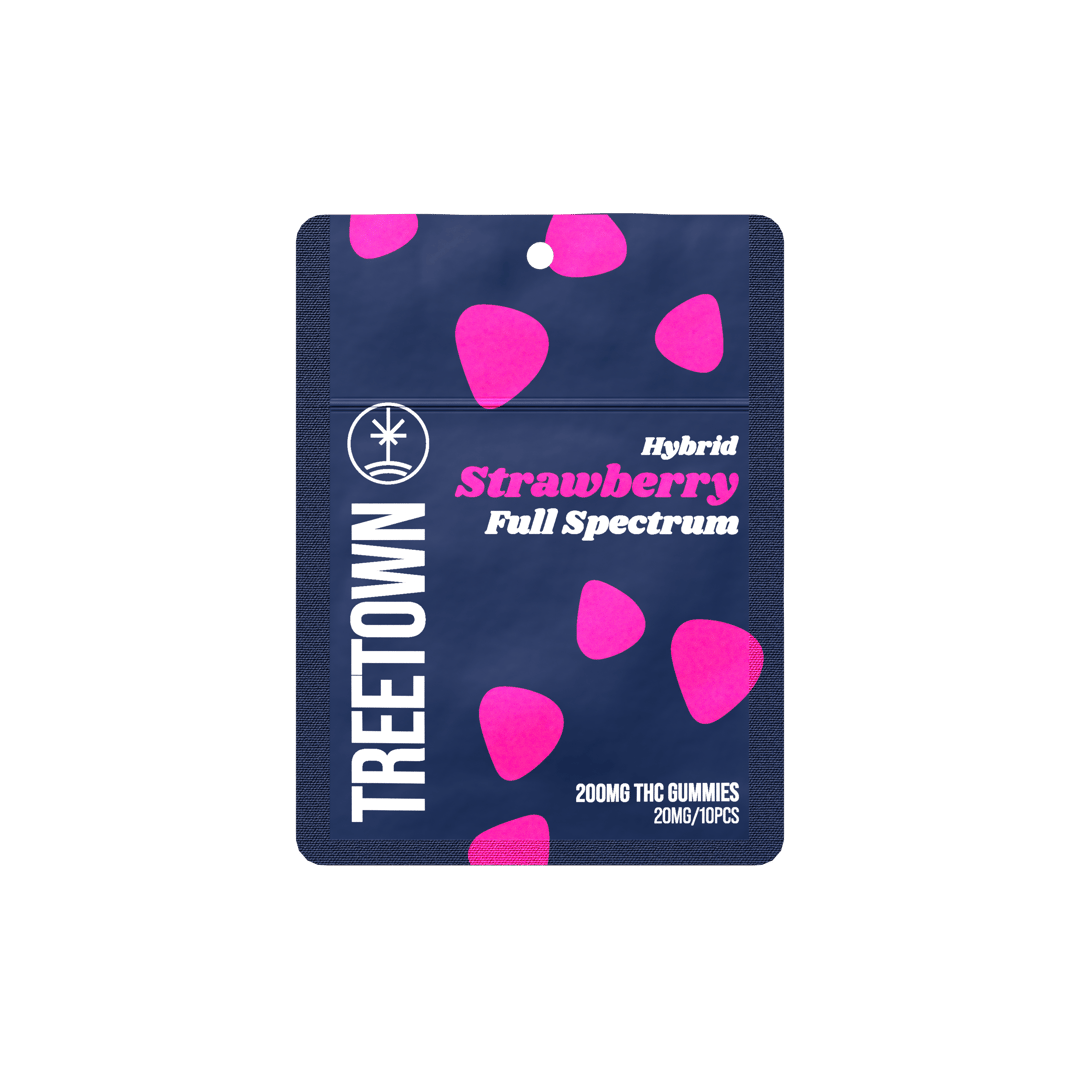 Strawberry - Full Spectrum Gummies - 10 units x 20mg THC (200 mg)