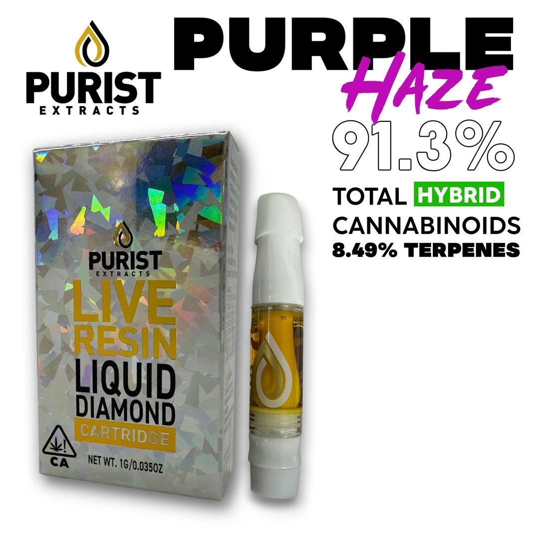 Purple Haze Live Resin 1G Cartridge