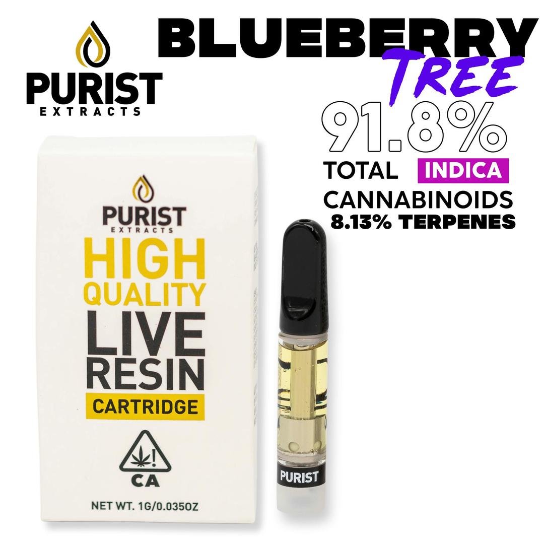 Blueberry Tree Live Resin 1G Cartridge