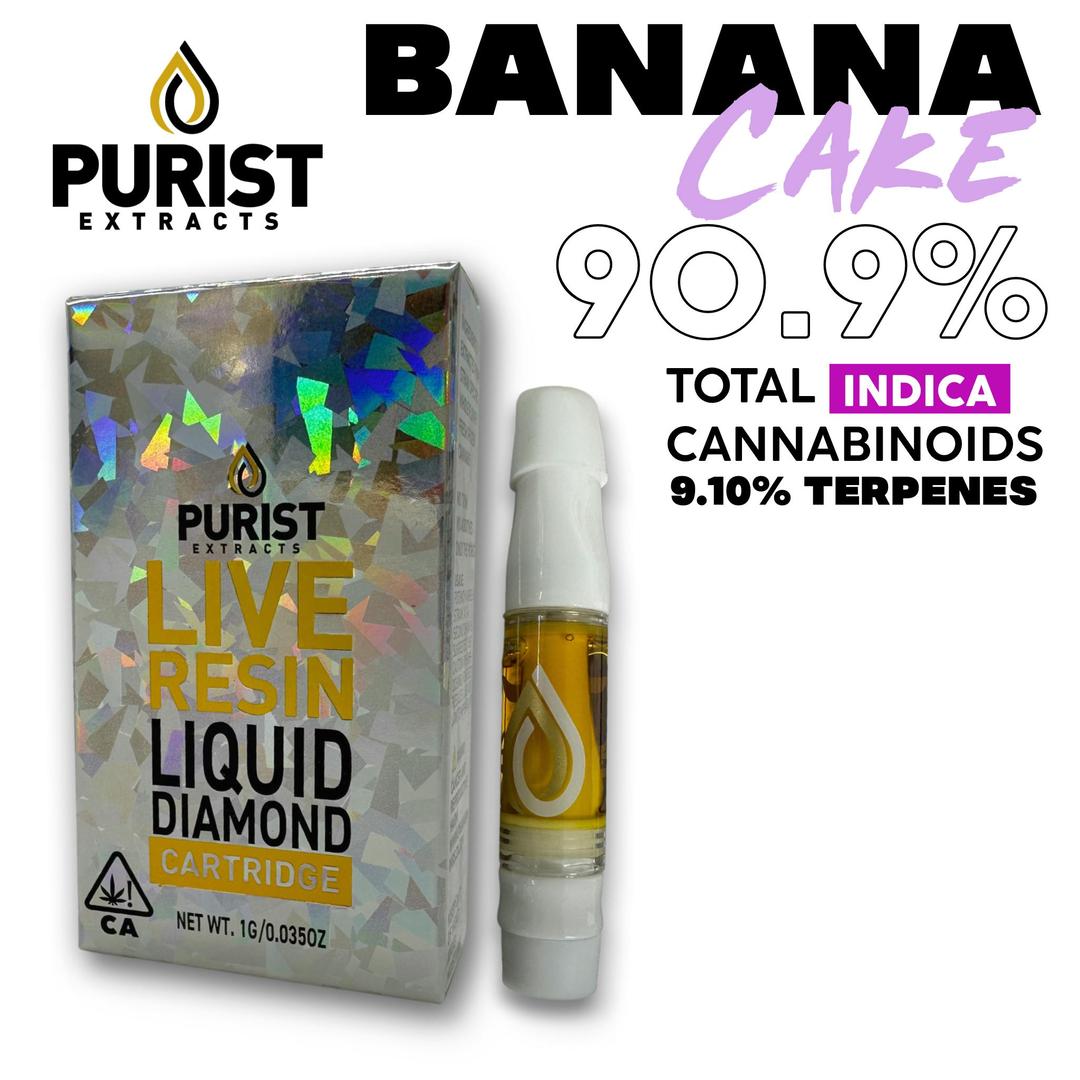 Banana Cake Live Resin 1G Cartridge