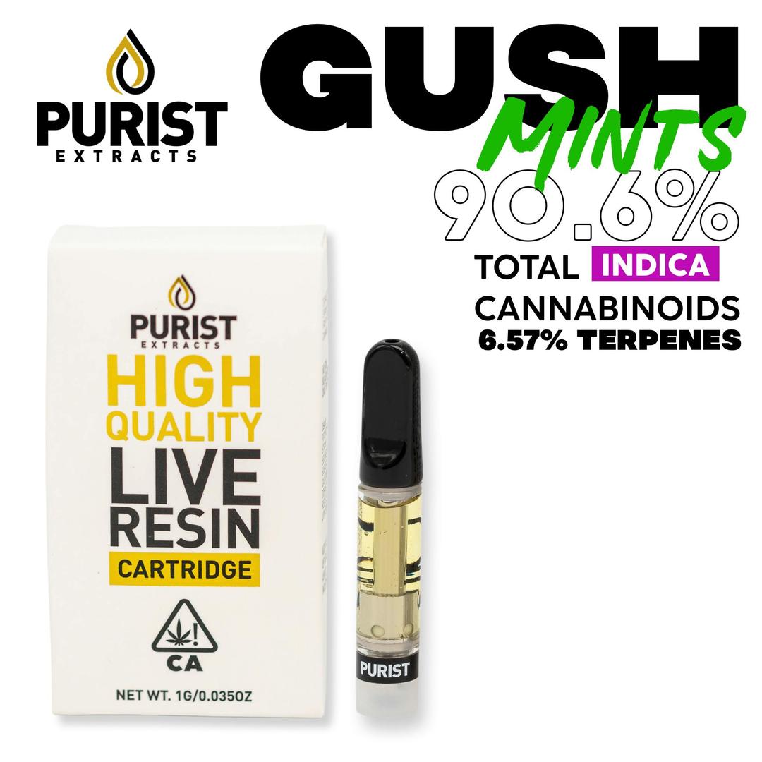 Gush Mints Live Resin 1G Cartridge