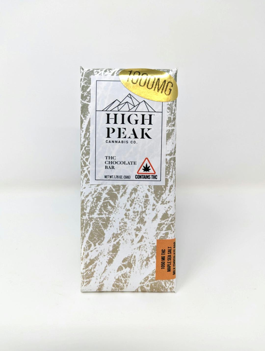 High Peak Cannabis Co. | 1000mg Maple Sea Salt Bar