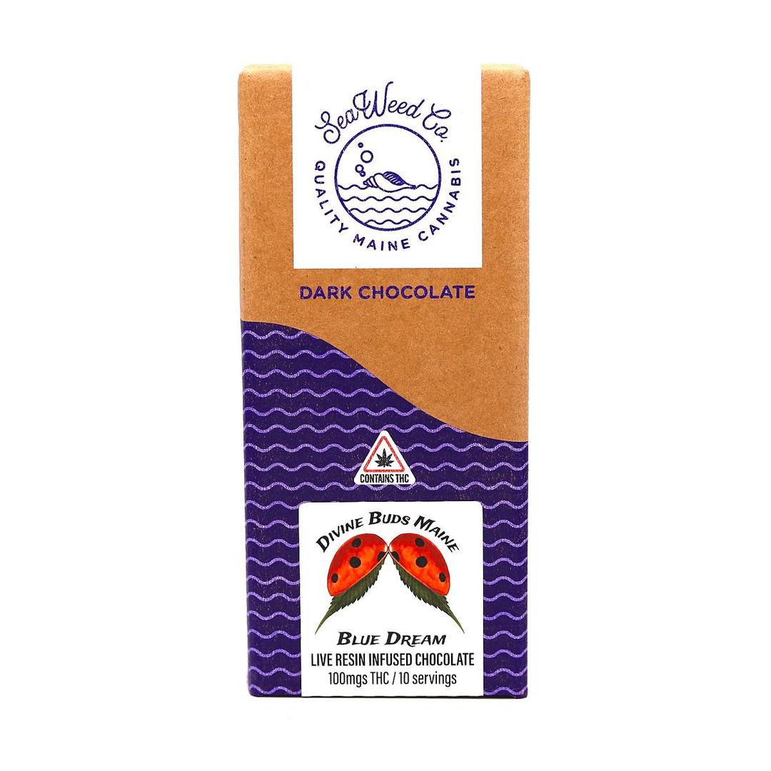 SWC - Blue Dream strain - Dark Chocolate Bar 100mg