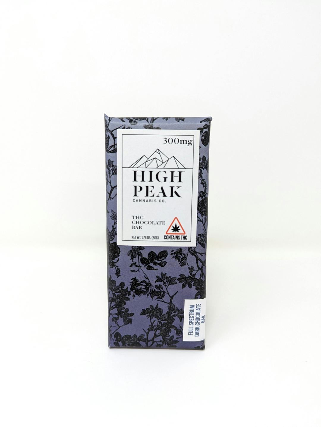 High Peak Cannabis Co. | 300mg Dark Chocolate Bars