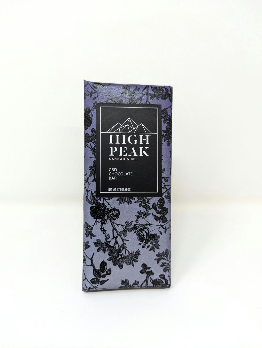 High Peak Cannabis Co. | 100mg CBD Dark Chocolate Bar